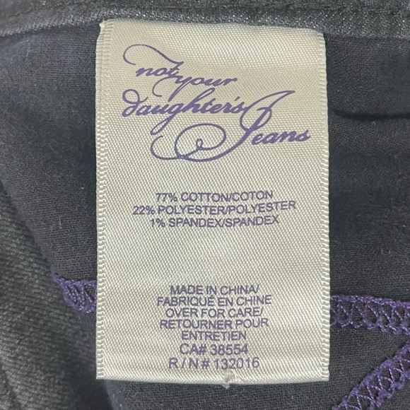 NYDJ Size 10 Lift Tuck Straight Leg Gemstone Gems Jeans High Rise Tummy Control - Picture 8 of 11